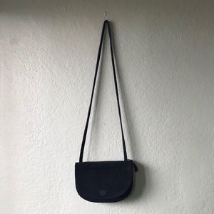 Black Suede Crossbody Bag